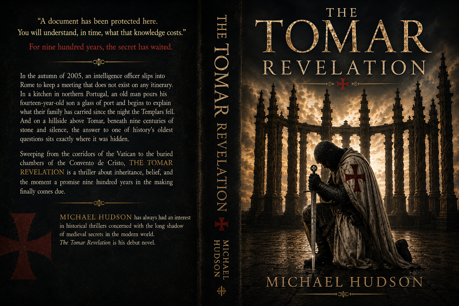 Full wraparound cover art for The Tomar Revelation